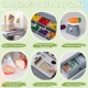 Kids grocery store playset with shopping cart, scanner, and accessories for imaginative role play and creative learning.