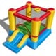 Kids inflatable bounce house with slide, made of puncture-resistant PVC, perfect for indoor or outdoor fun for ages 3-5.