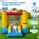 Kids inflatable bounce house with slide, made of PVC-coated Oxford, suitable for ages 3-12, perfect for indoor or.
