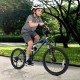 Kids mountain bike with 20-inch wheels, adjustable saddle, and dual V-brakes, perfect for outdoor adventures.