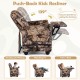 Kids recliner chair in camouflage with a retractable footrest and cup holder, perfect for reading, watching TV, or.