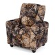 Kids recliner chair in camouflage with a high backrest and anti-slip feet, ideal for kids to relax and enjoy.