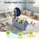 Kids ride-on push car in blue featuring under-seat storage for toys, stickers, and building blocks, designed for toddlers.