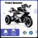 Kids ride-on motorcycle with LED lights, 6V battery, and a max capacity of 66 lbs, suitable for ages 3 and up.