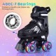 Kids roller skates with adjustable sizes, ABEC-7 bearings, and light-up wheels for a fun and stable ride.
