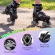 Kids roller skates with adjustable sizes, light-up wheels, and breathable mesh liner for comfortable skating.