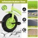 Kids tricycle featuring 15-inch inflatable rubber tires for shock absorption, stability, and comfortable riding on various surfaces.