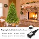 Premium 5 ft artificial fir Christmas tree with 450 LED lights and 8 lighting modes, perfect for festive home.
