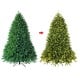 Premium 5 ft hinged artificial fir Christmas tree with LED lights, showcasing a full design for holiday decorating.