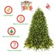 Premium 5 ft artificial fir Christmas tree with a foldable base and hinged sections for easy storage and assembly.