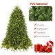 Premium 5 ft hinged artificial fir Christmas tree with LED lights, made of durable PVC material for easy assembly and.