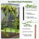 Large garden arch trellis made of PE-coated metal tubes, providing support for climbing plants in outdoor spaces.