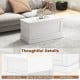 Large off-white storage chest featuring a smooth surface, sturdy construction, and ample capacity for organizing items.