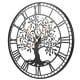 Large Wall Clock 27 Inch Tree of Life Big Metal Wall Clock - Gallery View 4 of 9