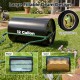 Lawn roller with a 12-gallon capacity, U-shape handle, and fillable design for easy garden use.