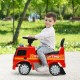 Red Mercedes Benz kids fire engine ride-on toy with ergonomic seat, warning light, and storage for fun adventures.