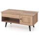 Lift top coffee table in natural finish with storage, spacious hidden compartment, and sturdy support legs for.