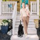Lightweight baby stroller with one-hand folding design, adjustable backrest, and spacious storage basket for easy.