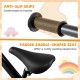Close-up of the padded saddle-shaped seat and anti-slip grips on the lightweight toddler balance bike for comfortable.