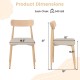 Modern dining chair with padded seat and curved back, oak legs, covered in soft linen fabric, ideal for dining rooms.