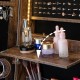 Freestanding jewelry organizer with removable shelves, featuring a built-in mirror and LED lights for convenient.