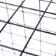 Close-up of the black wire grid from the DIY 8 Cube Grid Wire Cube Shelves, showcasing its sturdy construction for.