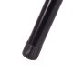 Close-up of the anti-slip foot pad on a folding chair leg, featuring durable material for stability and floor.