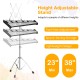Height adjustable stand for 30 notes percussion, made of metal with a triangular structure, stable from 23" to 38".