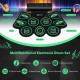 Multifunctional electronic drum set with 9 rhythms, 15 speeds, and dual stereo speakers for kids' music enjoyment.