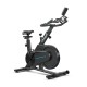 Magnetic exercise bike with adjustable seat and handle, featuring a heavy-duty frame and LCD panel for home workouts.