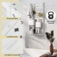 Pegboard Combination Kit wall organizer with thickened metal, hooks, and magnets for versatile storage solutions.
