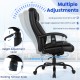 Massage Executive Office Chair in black with adjustable height, 360° swivel, and ergonomic support for ultimate comfort.