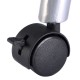 Close-up of the locking caster wheel for the Foldable Portable Manicure Table with Drawer, designed for easy movement.