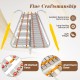 Marching Glockenspiel with 29 aluminum keys, adjustable length, and lightweight frame, ideal for performances and music.