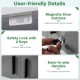 Close-up of the Metal Wall Cabinet's safety lock with 2 keys, featuring easy-to-grip handles for added convenience.