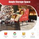 Metal Christmas Santa sleigh basket filled with gifts, perfect for festive storage and holiday decoration.