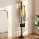 Tall metal coat rack stand with 8 sturdy hooks and a stable base, perfect for entryways and bedrooms.