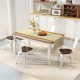 Stackable metal dining chairs with wood seats and detachable backrests, perfect for kitchens and dining areas.