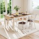 Stackable metal dining chairs with wood seats and detachable backrests, perfect for home or cafe dining.