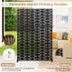 Freestanding black metal privacy screen, 72 x 48 inches, suitable for indoor and outdoor use, featuring a stylish.