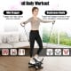 Mini stepper with resistance bands for full body workout, featuring adjustable height and anti-slip pedals for home.