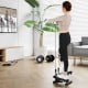 Mini stepper with resistance bands, adjustable height, and anti-slip pedals for effective home workouts.