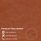 Brown premium faux leather texture showcasing wear resistance and easy maintenance for a modern loveseat sofa.