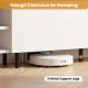 Modern TV stand with 5 metal support legs, 5-inch clearance, and storage shelves for organized entertainment.