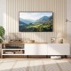 Modern TV stand in white for 80-inch TVs, featuring storage shelves and cabinets, ideal for a clutter-free.