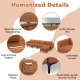 Modular L-shaped sectional sofa in orange with removable ottoman, USB ports, and hidden storage for versatile seating.