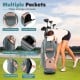 Molded Lock Top Golf Cart Bag in orange with 14-way dividers and multiple pockets for convenient storage on the course.