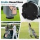 Molded Lock Top Golf Cart Bag with stable round base, 14 full-length dividers, and 11 pockets for organized storage.