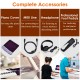 88-key weighted digital piano with dual-tone modes, MIDI interface, and included headphones for a complete playing.