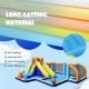 Giant inflatable water slide with tear-resistant 420D+840D oxford cloth, designed for safe outdoor fun for kids.